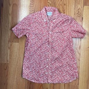 Floral Button Down - Red